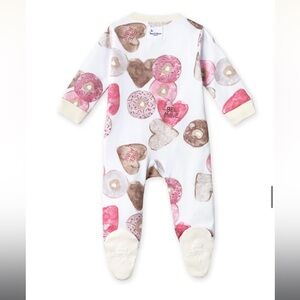 Burt’s Bee Sweetheart Donut Print Footie